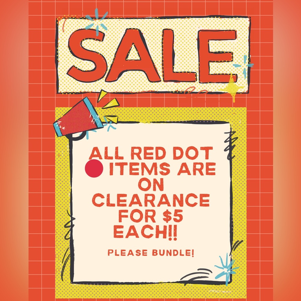 🔴 Red dot $5 Sale!!